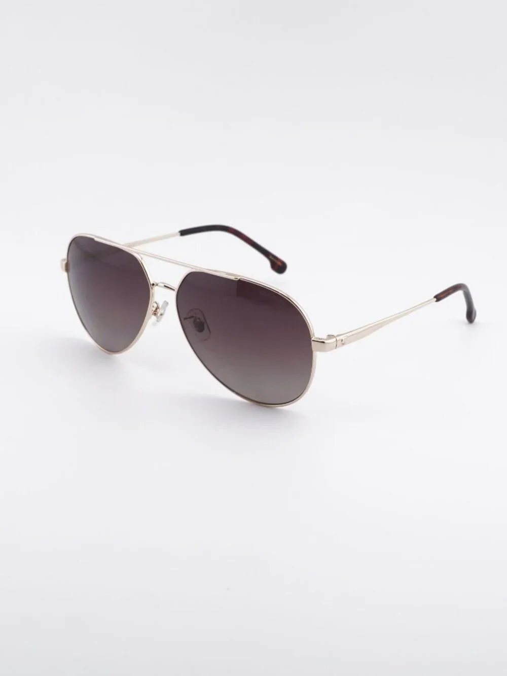 CARRERA 3005/S 006J LA Sunglasses Gold Aviator Frame, Brown Polarized Lenses